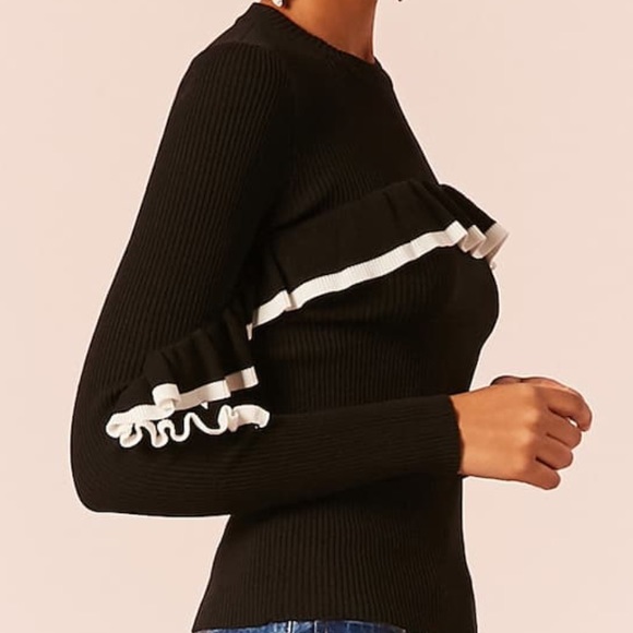 Forever 21 sold out ruffle sweater - Picture 3 of 5